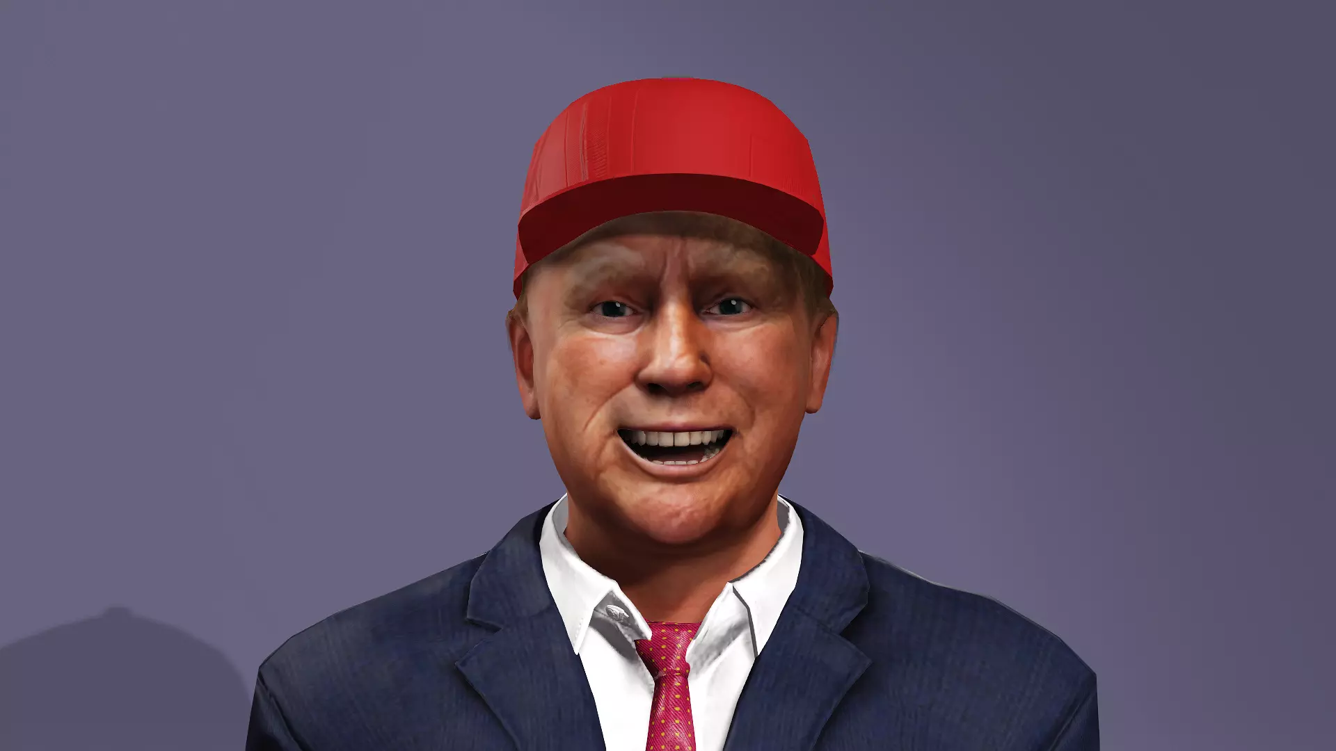 President of the United States of America Donald Trump 3D model_24