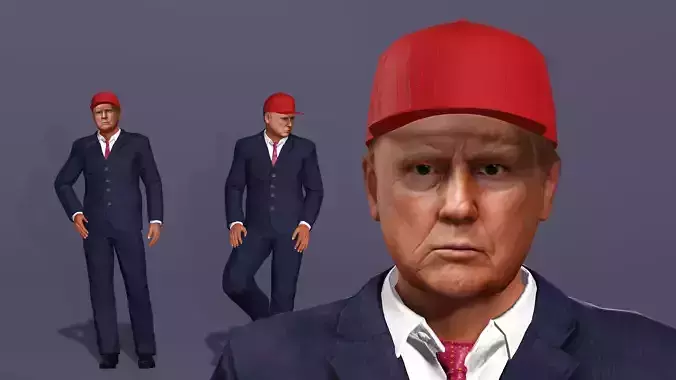 Realistic Donald Trump Elite Character Full Gokuraku Jodo dance