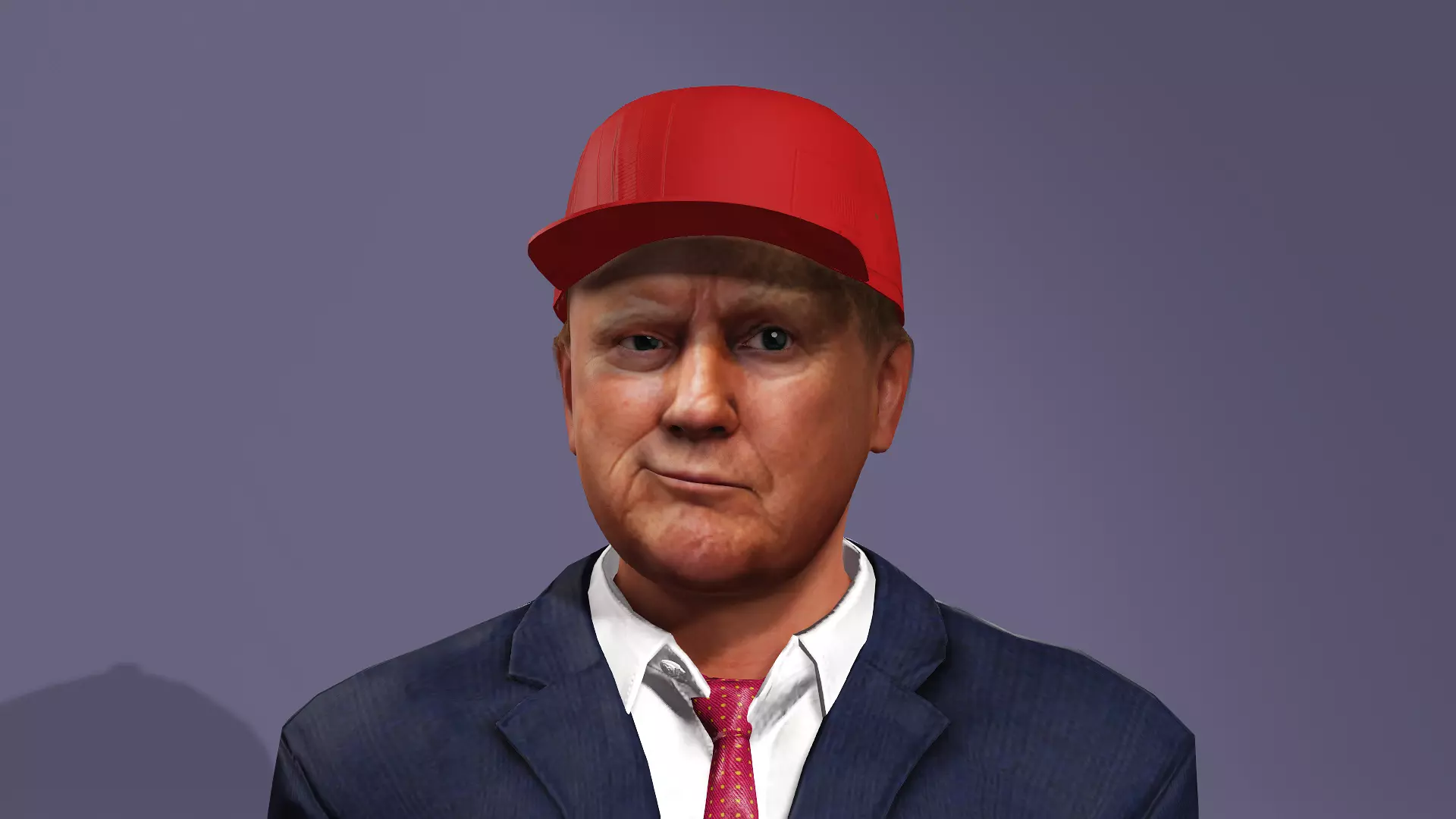 President of the United States of America Donald Trump 3D model_23