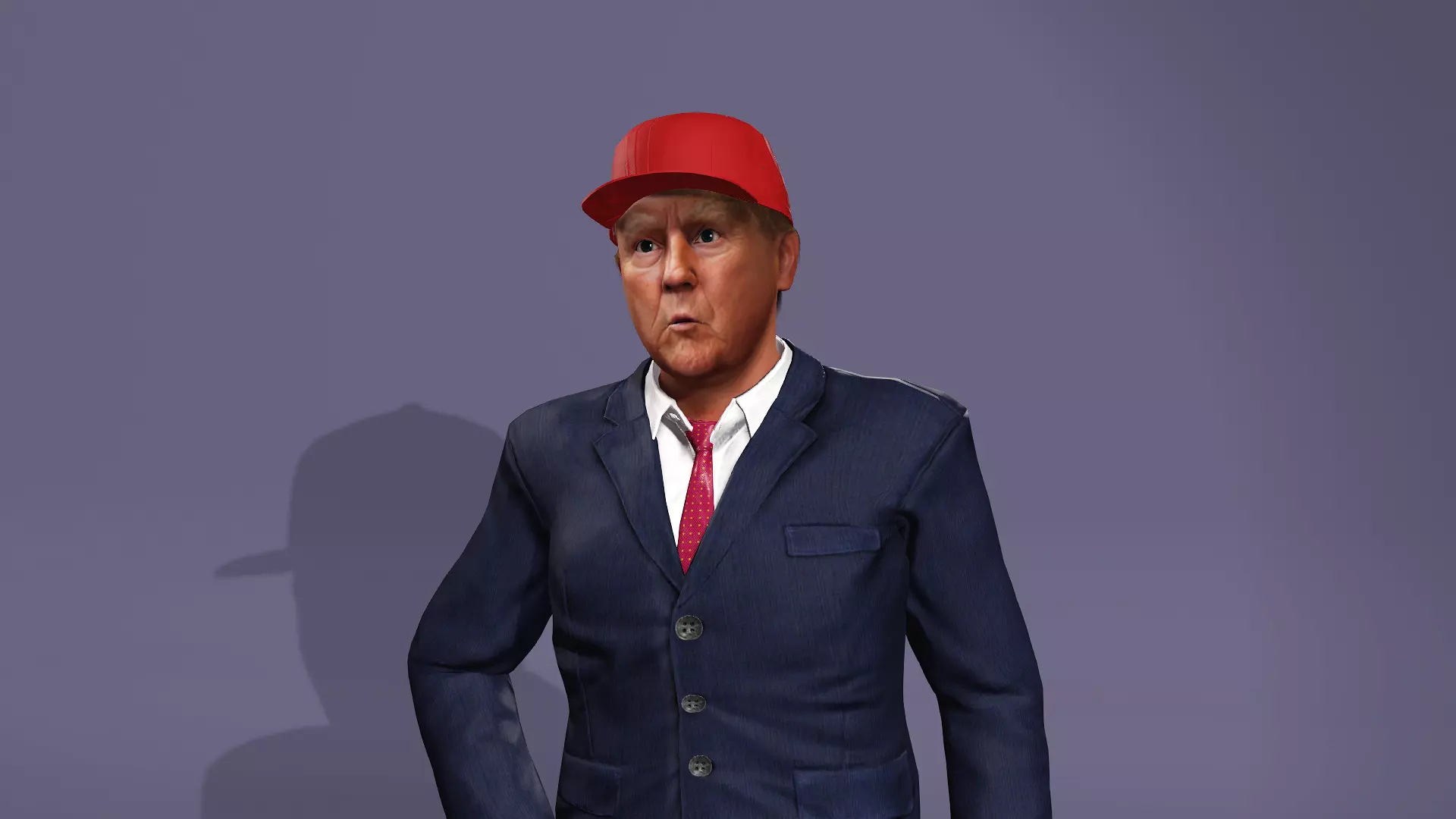 President of the United States of America Donald Trump 3D model_27