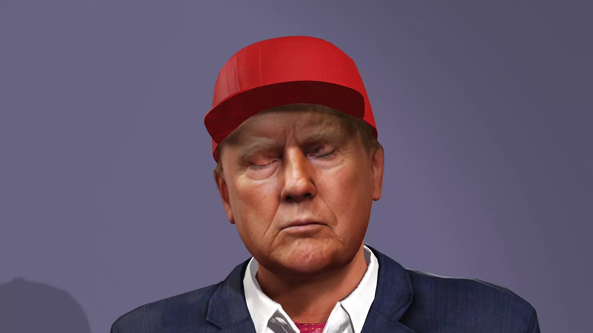 President of the United States of America Donald Trump 3D model_20