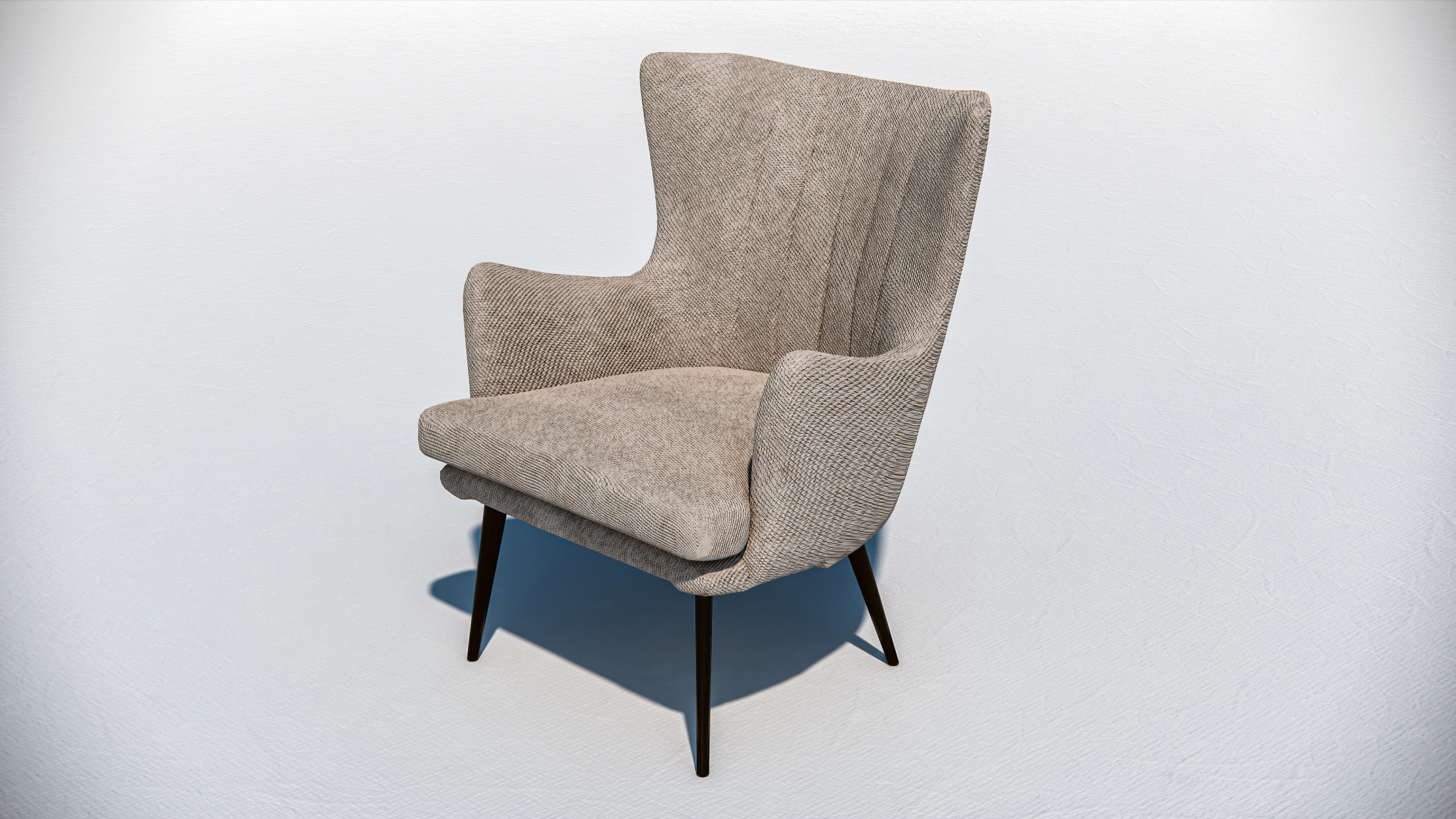 Arm chair and Sofa collection Low-poly 3D model_6