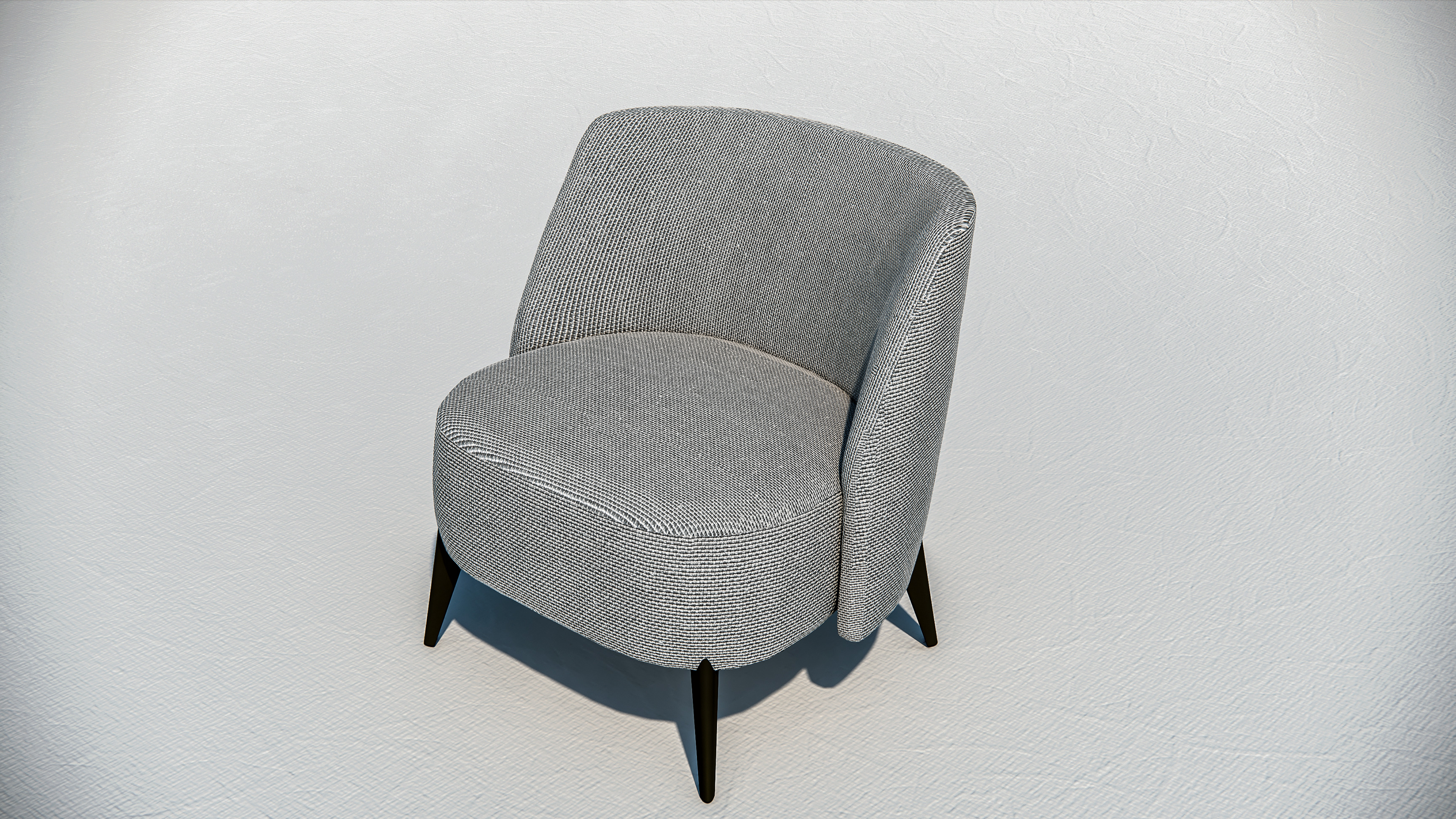 Arm chair and Sofa collection Low-poly 3D model_9