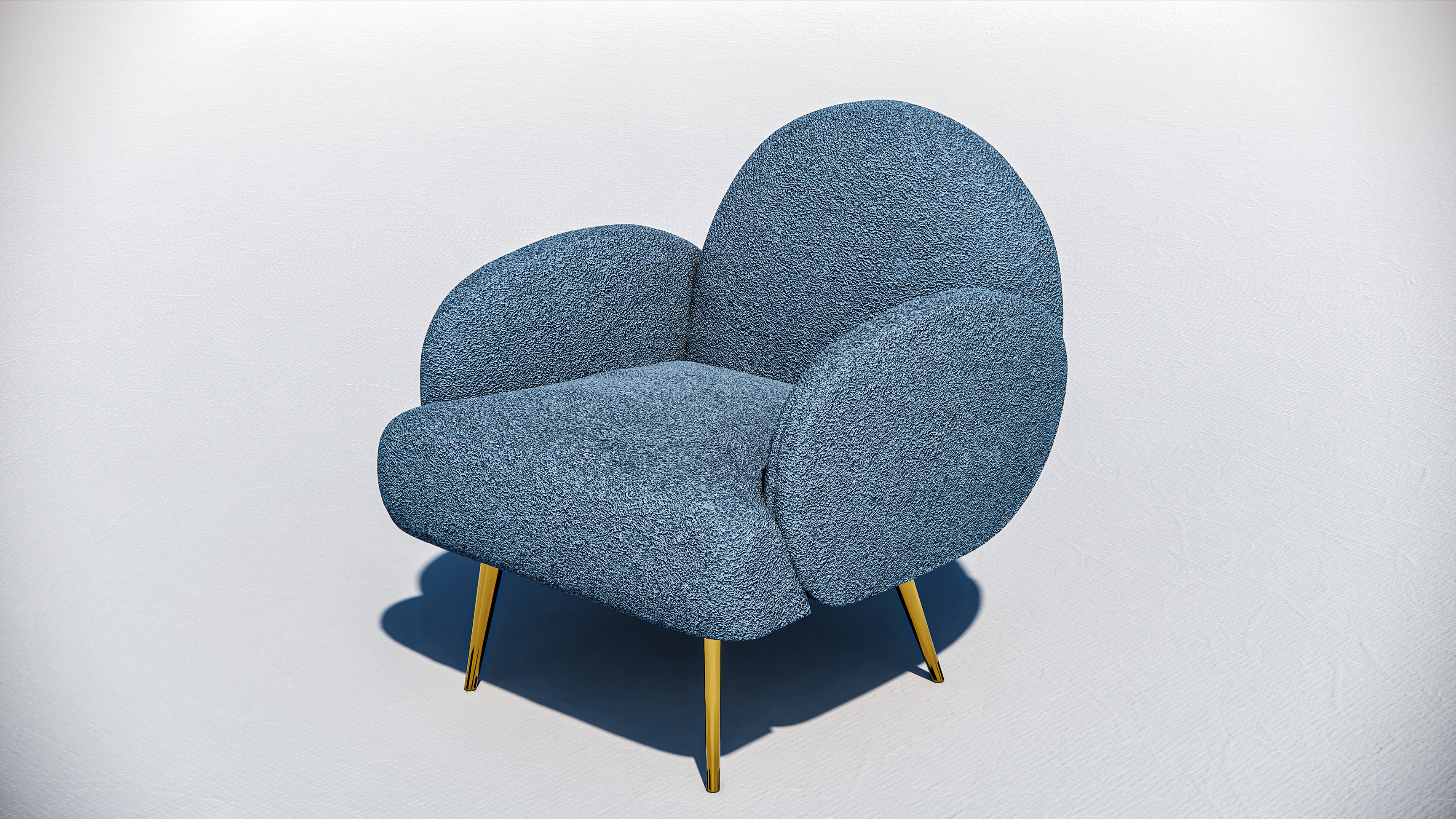Arm chair and Sofa collection Low-poly 3D model_7