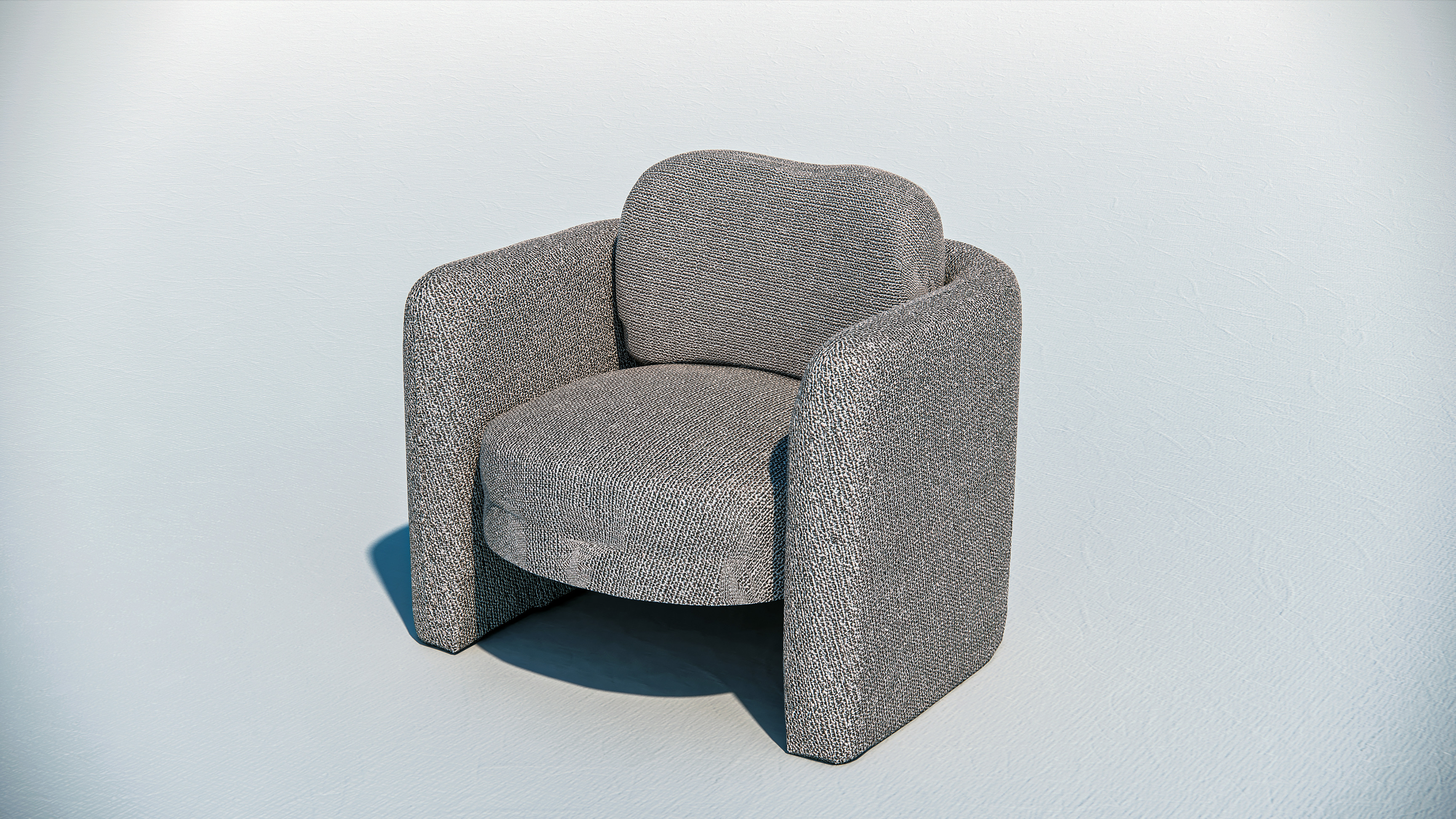 Arm chair and Sofa collection Low-poly 3D model_8