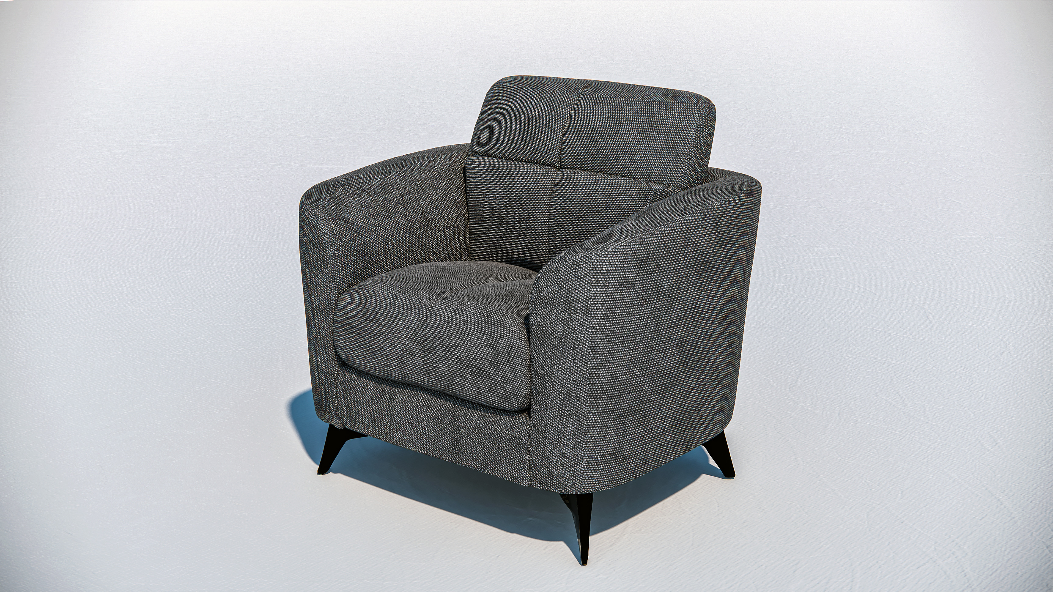 Arm chair and Sofa collection Low-poly 3D model_12