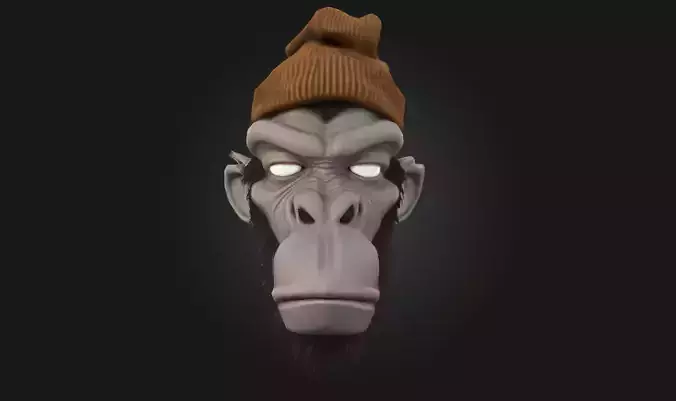 Mystic Ape  Enchanted Primate Character Model for Fantasy 