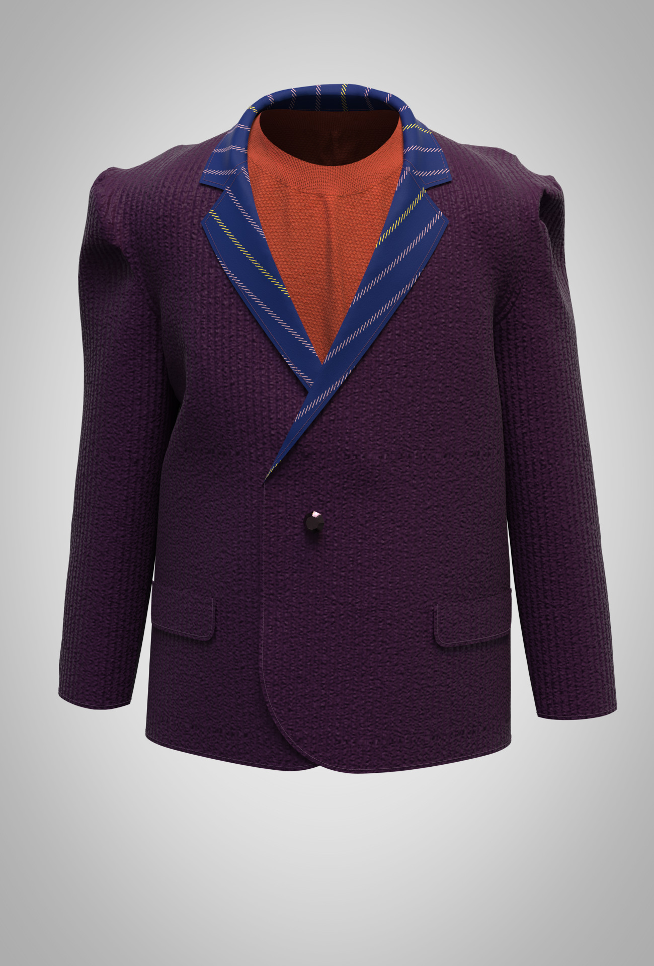 Kid girls Polo tshirt and blazer 2 sets of Model Low-poly 3D model_46