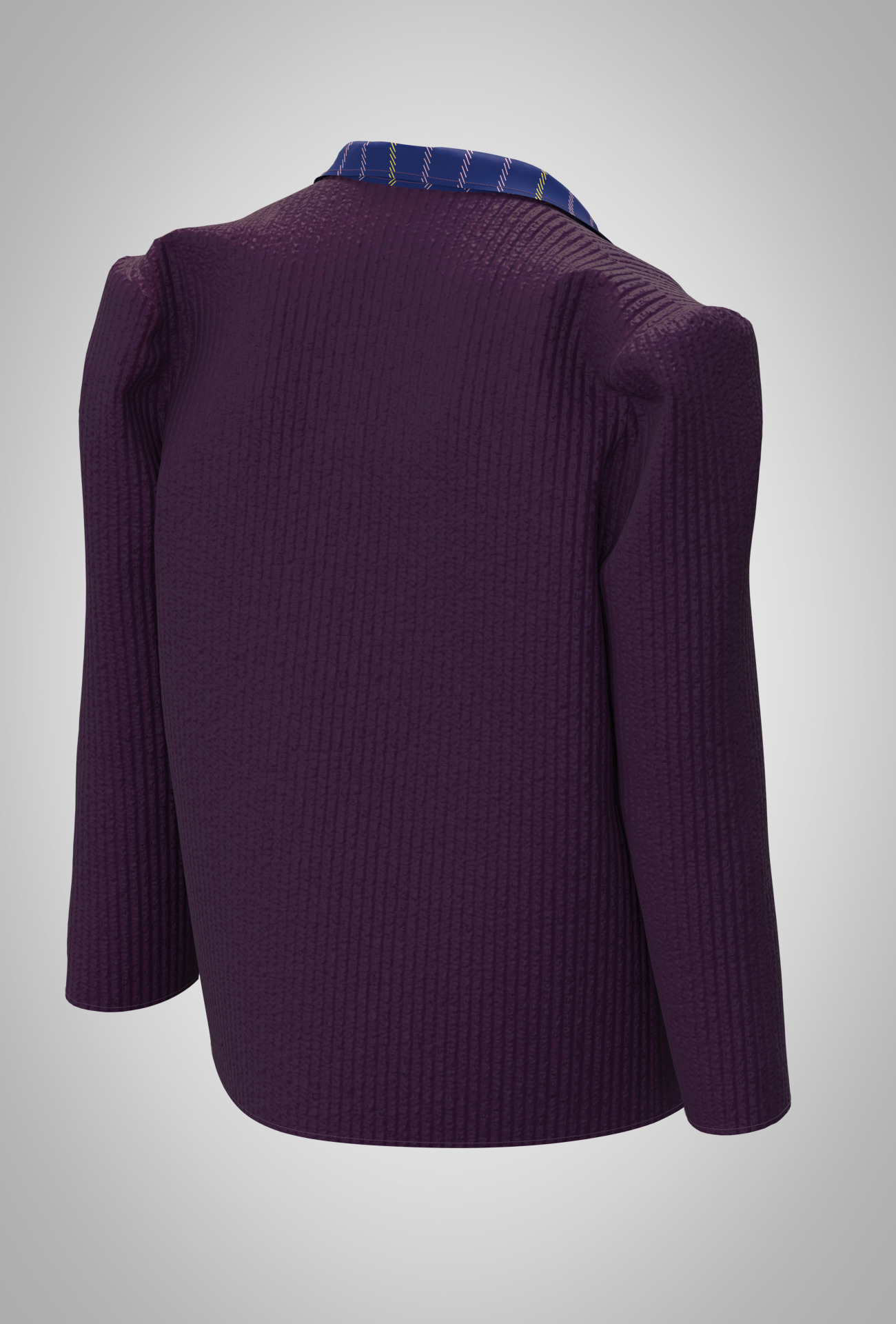 Kid girls Polo tshirt and blazer 2 sets of Model Low-poly 3D model_8