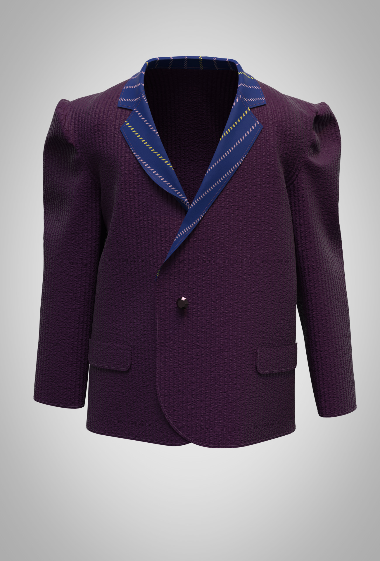 Kid girls Polo tshirt and blazer 2 sets of Model Low-poly 3D model_9