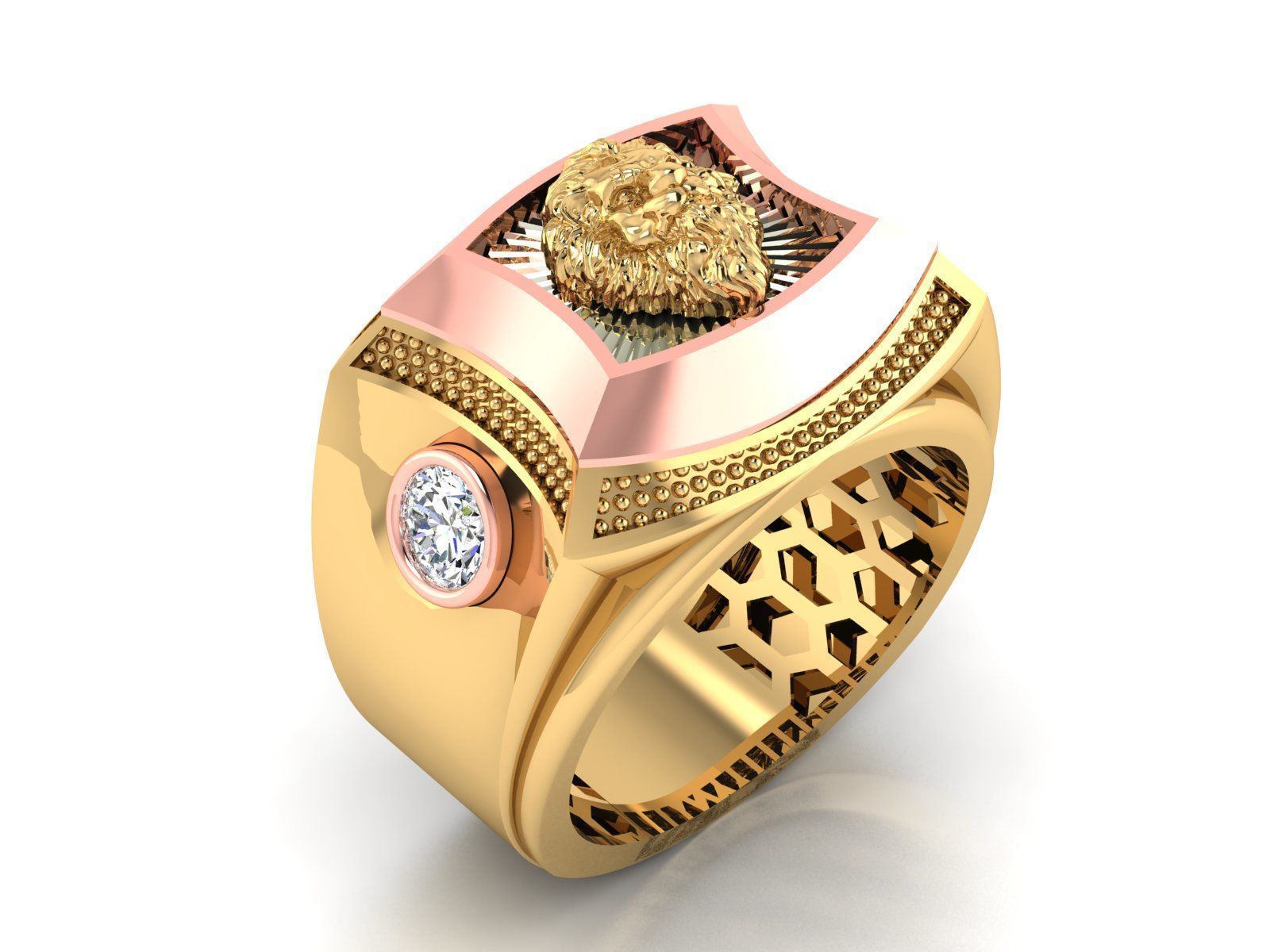 Multi piece men s ring 3D print model_1