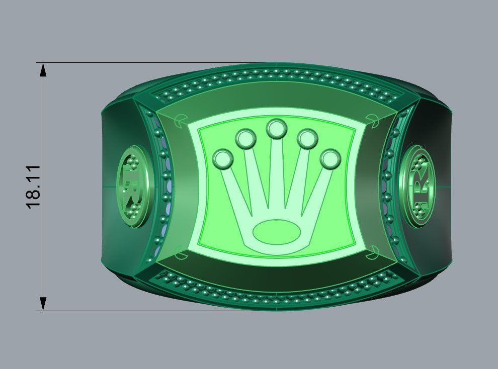 Multi piece men s ring 3D print model_3