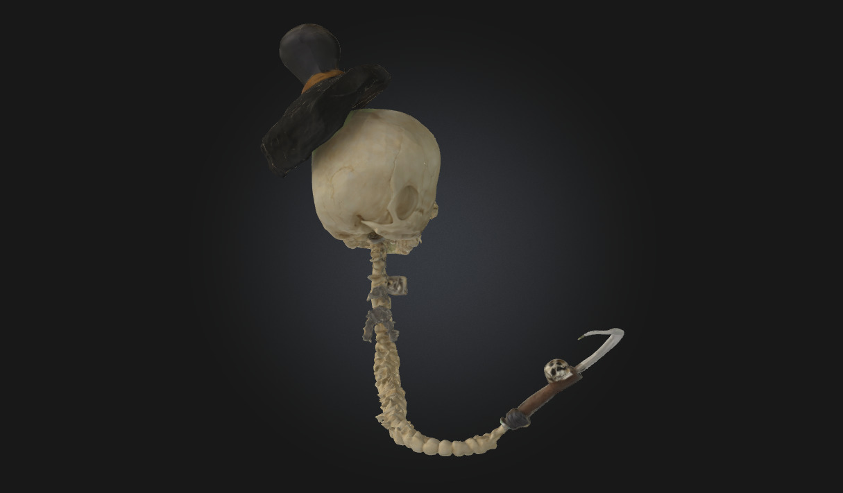 Skeleton Gentleman  Stylized Undead Character  3D model_3