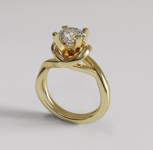 Engagement ring 011 3D print model