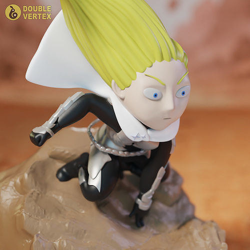 Chibi Flashy Flash - One Punch Man Anime Figure for 3D Printing 3D print model