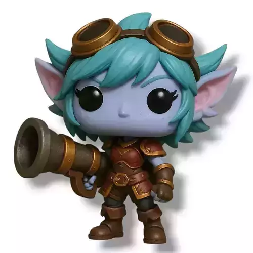 Tristana Chibi Figure League of Legends 3D Model