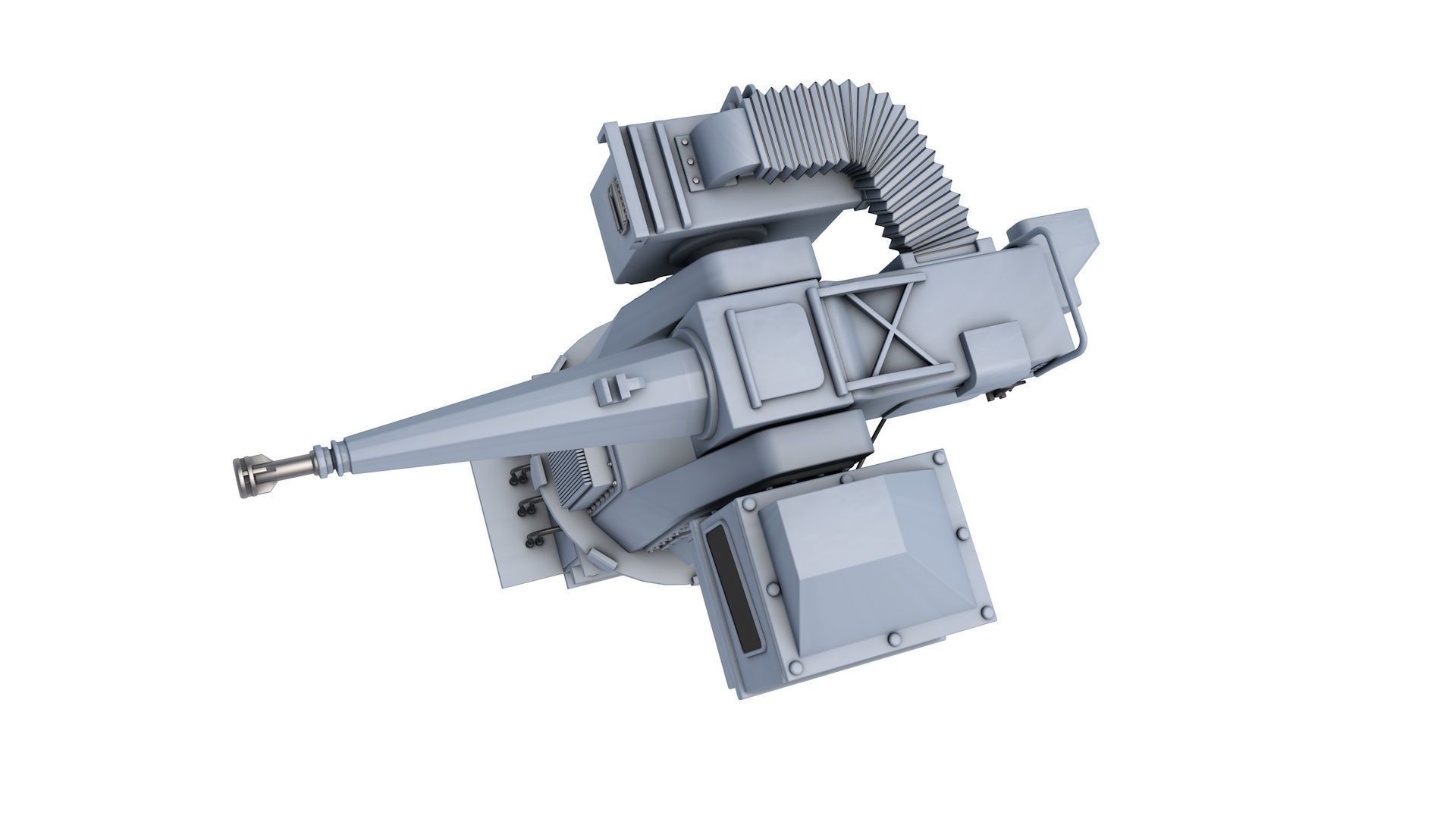  MLG 27  Naval Gun 3D model_4