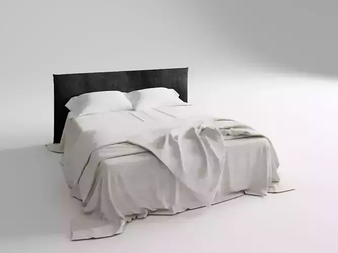 Simple Wabi - Sabi Style Fabric Bed