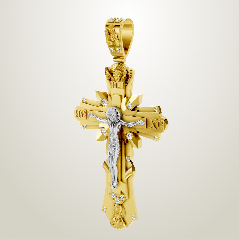 Cross Pendant Jesus 3D print model_2