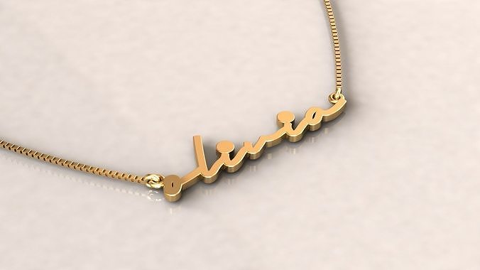 Custom Diamond Name Pendant OLIVIA 3D print model