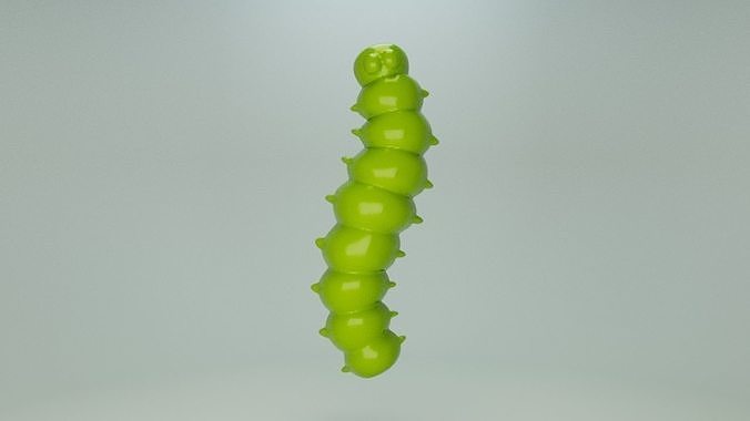 Gummy worm 3D print model
