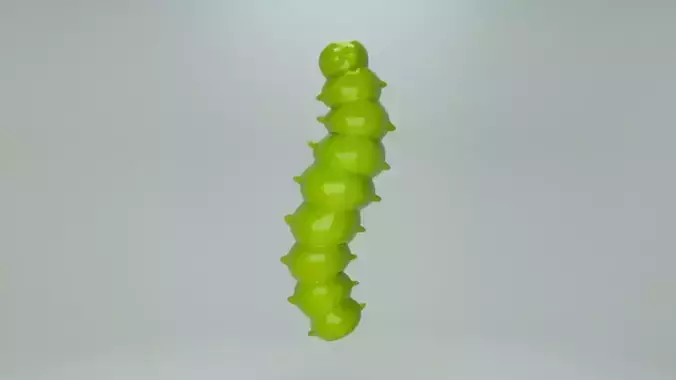 Gummy worm 3D print model