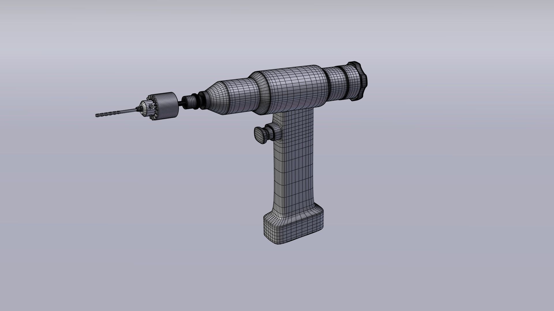 Orthopedic drill  3D model_1