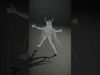 Ethereal Elf Character Model with Antlers Rigged and Animated Low-poly 3D model_2