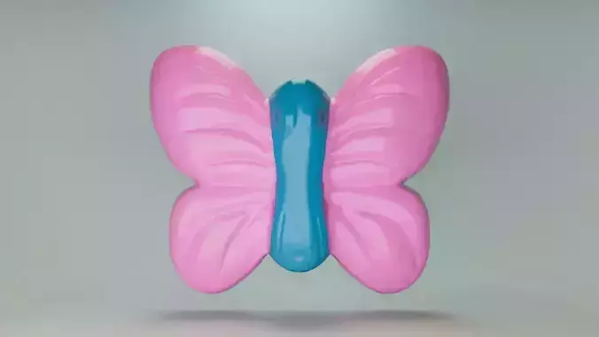 Gummy butterfly 3D print model