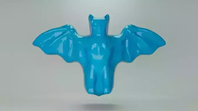 Gummy bat 3D print model