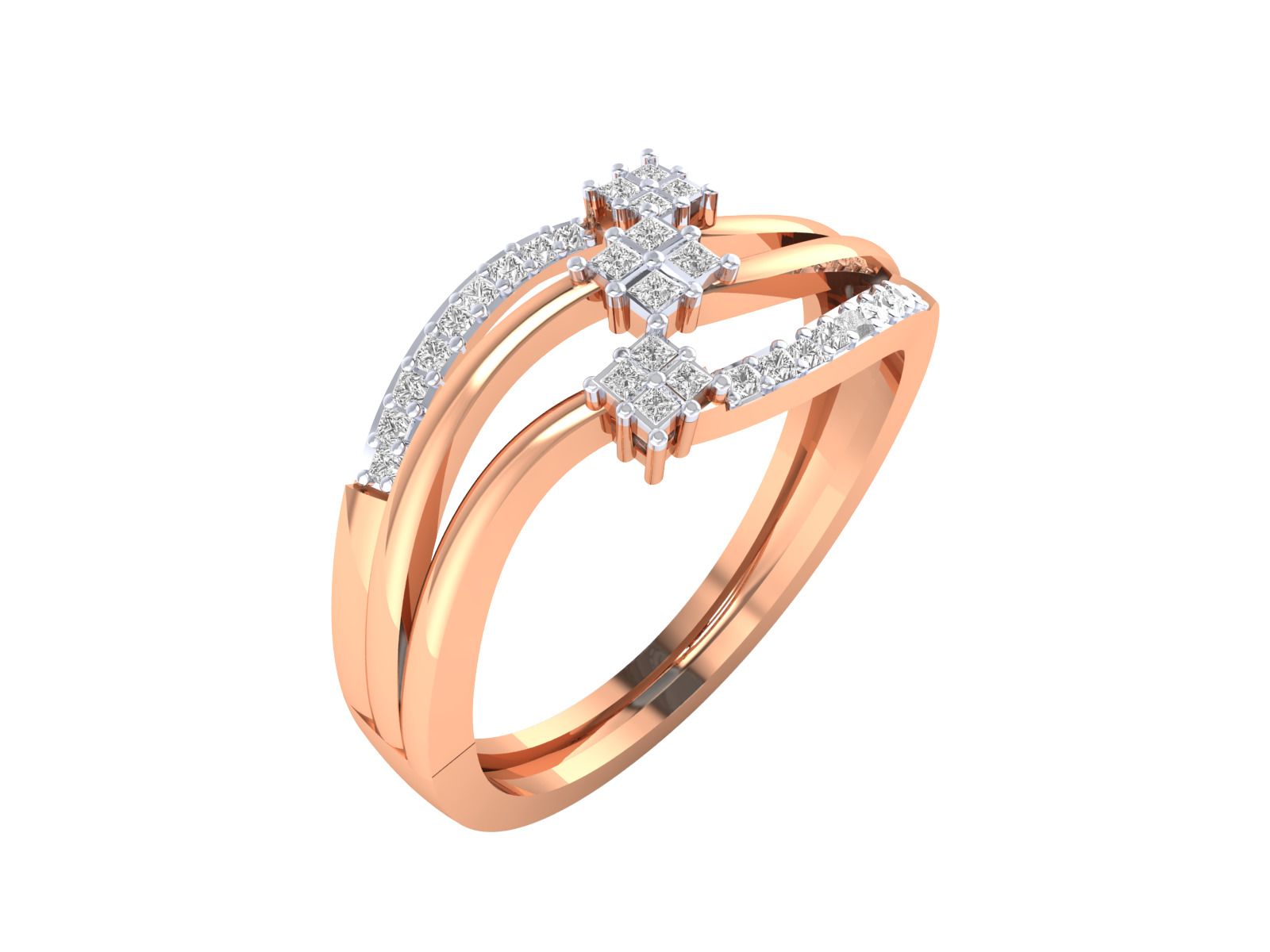 Women Ring  Render 3dm STL OBJ FBX MTLDetails 3D print model_1