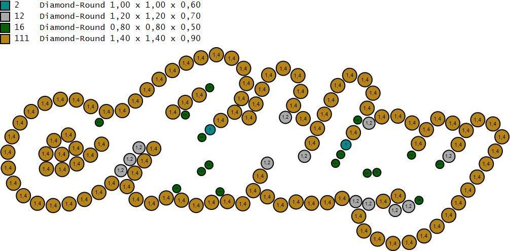 Custom Diamond Name Pendant ASHLEY 3D print model_8