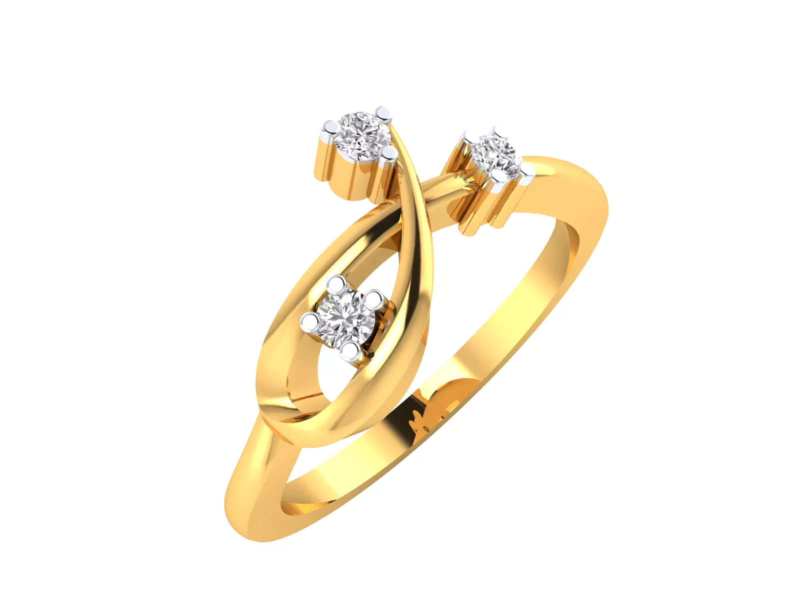 Women Ring Render 3dm STL OBJ FBX MTLDetails 3D print model_0