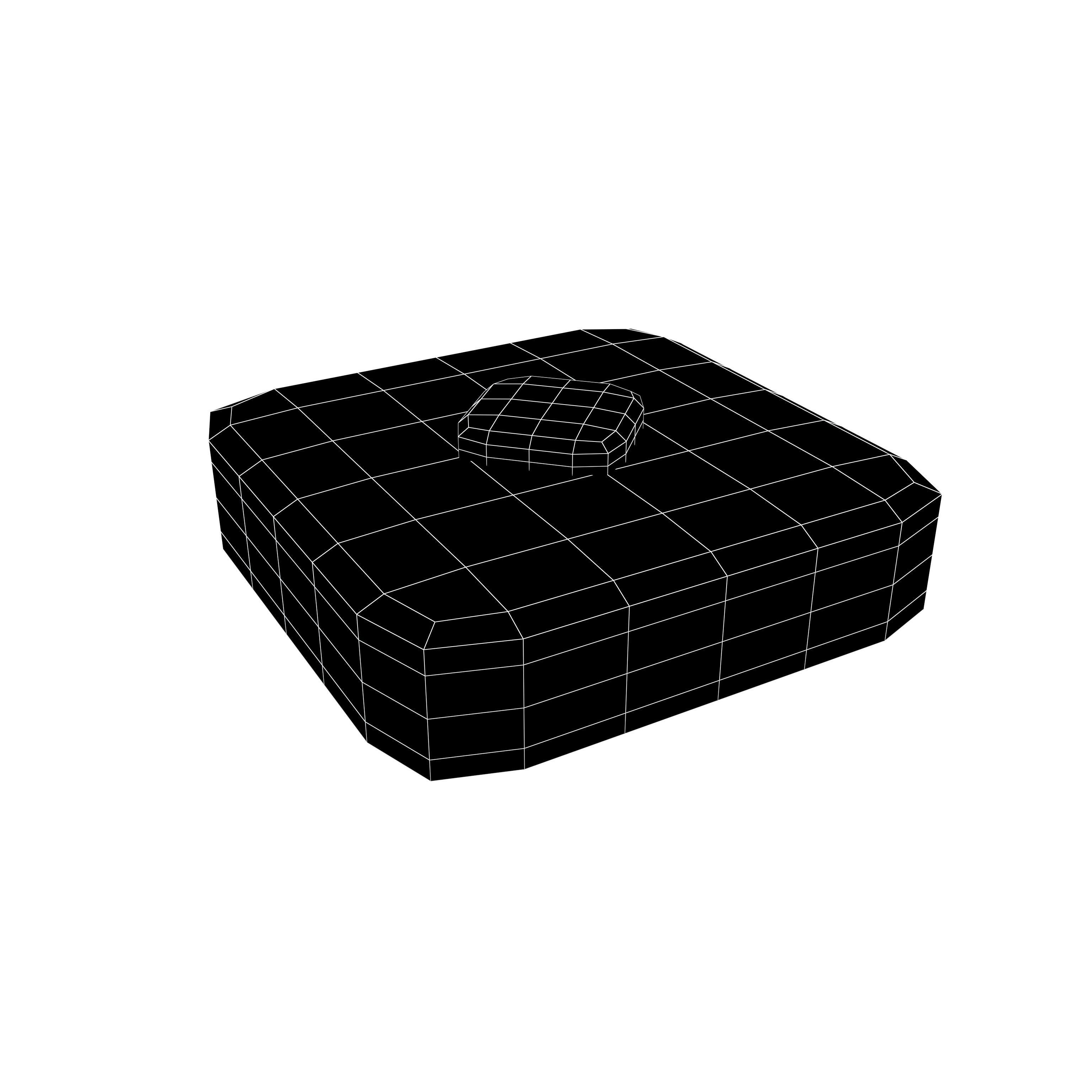 Toast v1 001 Low-poly 3D model_4