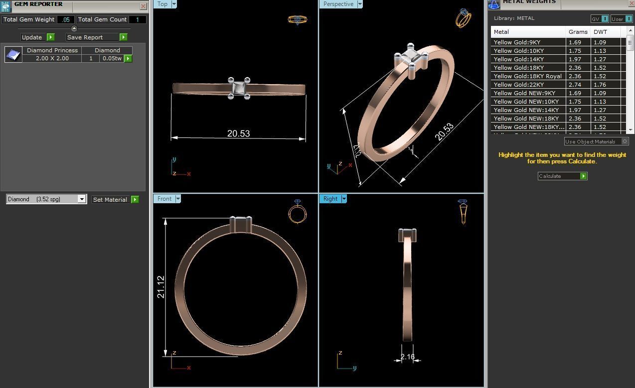 Women Ring Render 3dm STL OBJ FBX MTLDetails 3D print model_14