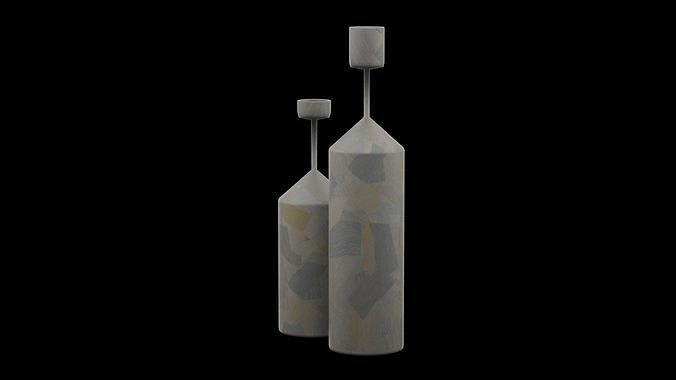 Decoration Vases Low-poly 3D model