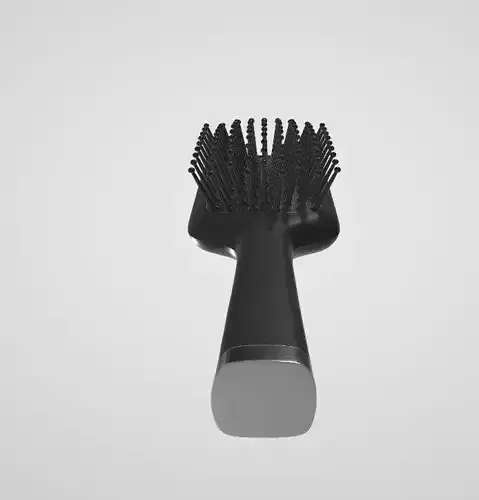Detangling comb for scalp massage 3D model