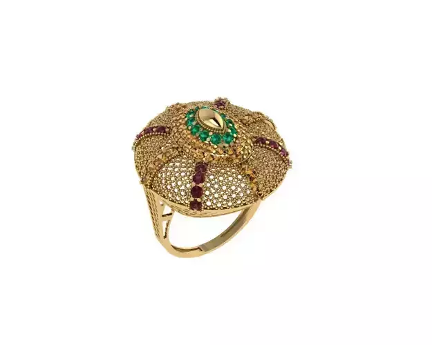 India Traditional Rings 3D print model