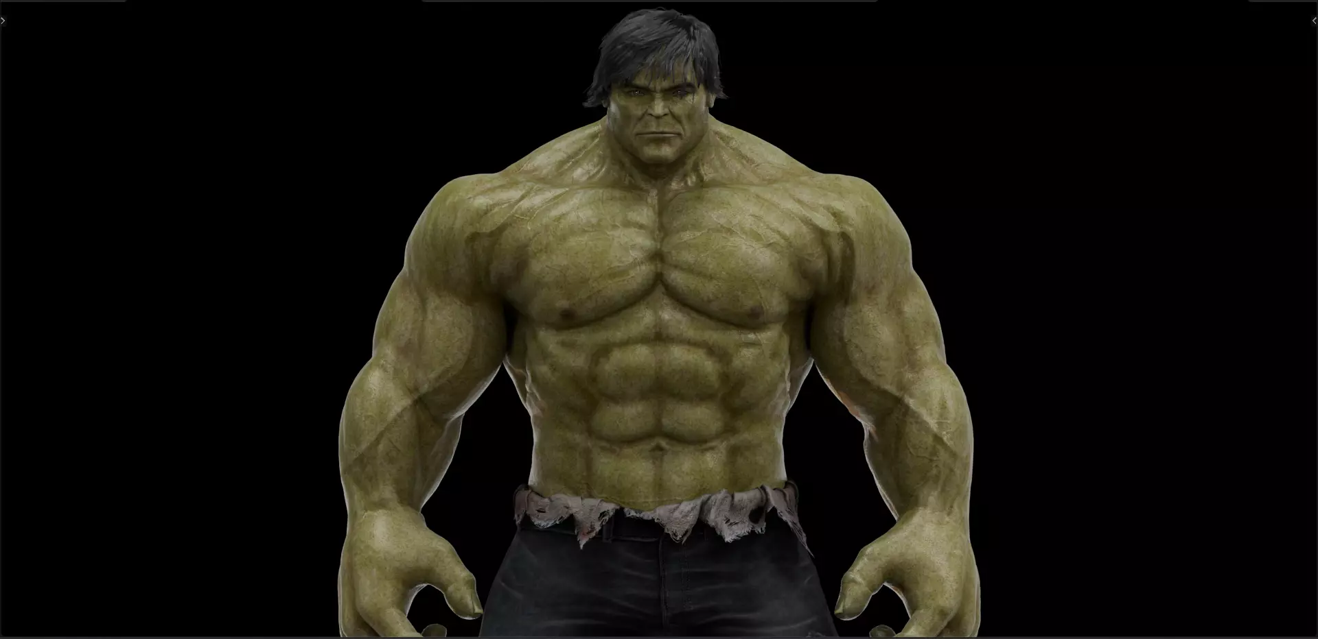 Hulk from 2008 Movie 3D model_0