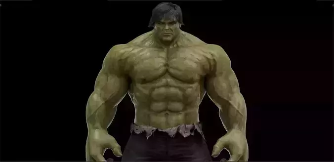 Hulk from 2008 Movie 3D model