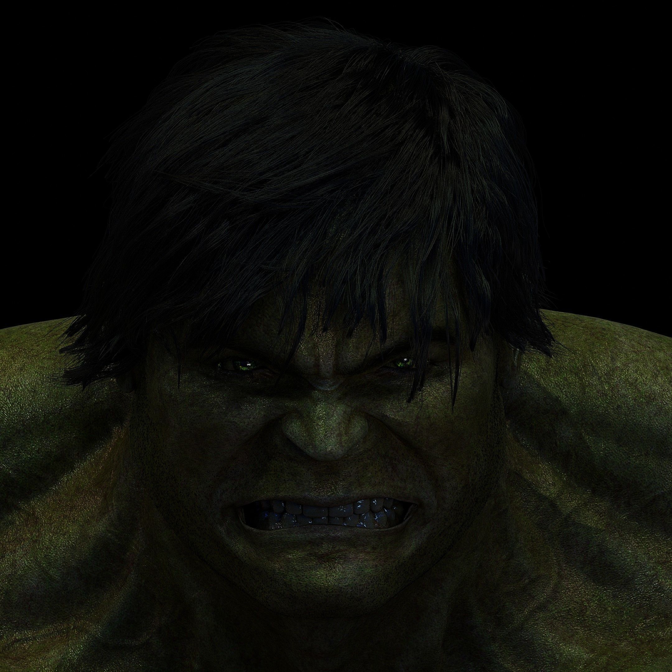 Hulk from 2008 Movie 3D model_2