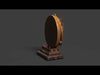Chinese yin yang symbol  Low-poly 3D model_1