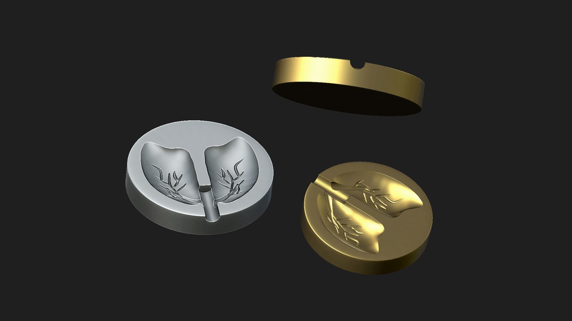 ashtray 3D print model_3