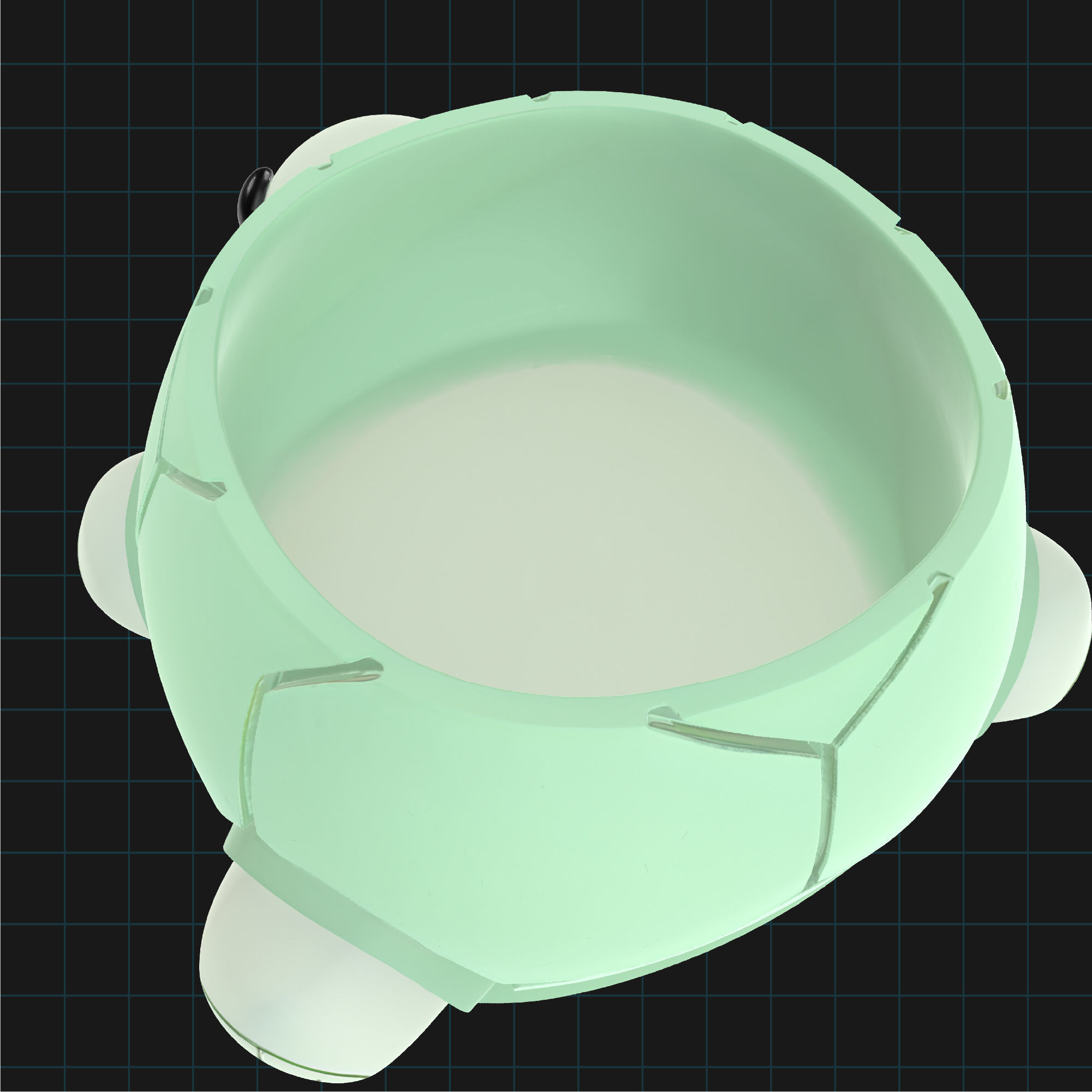 Turtle Planter Pot Cute Animal Container 3D print model_1