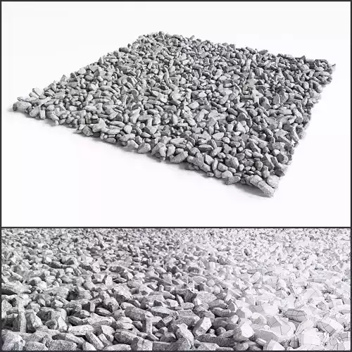 Gravel Crushed Stone 3D model