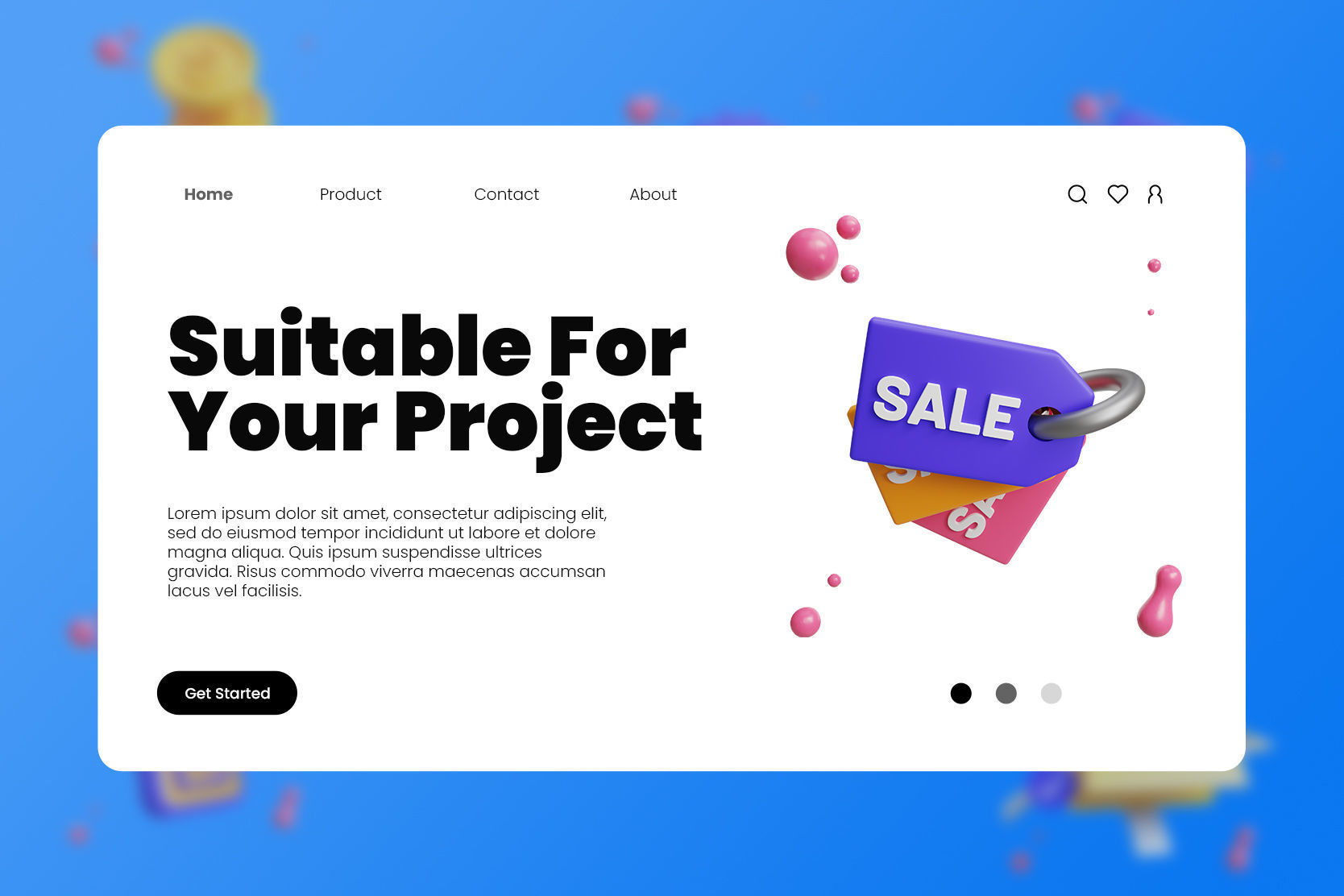 E- Commerce 3D Illustration 3D model_3