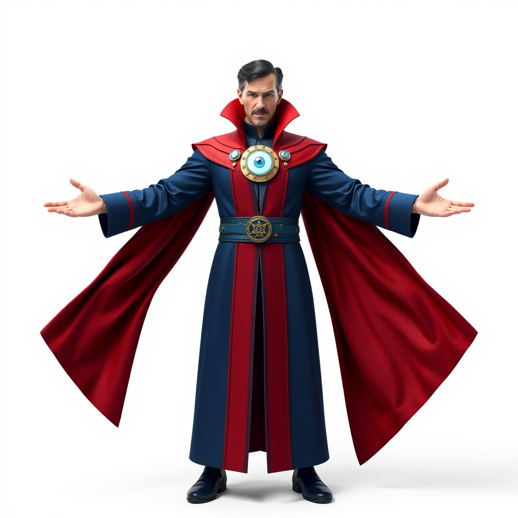 Mystic Sorcerer Rigged and Animated D Character Model Low-poly 3D model_3