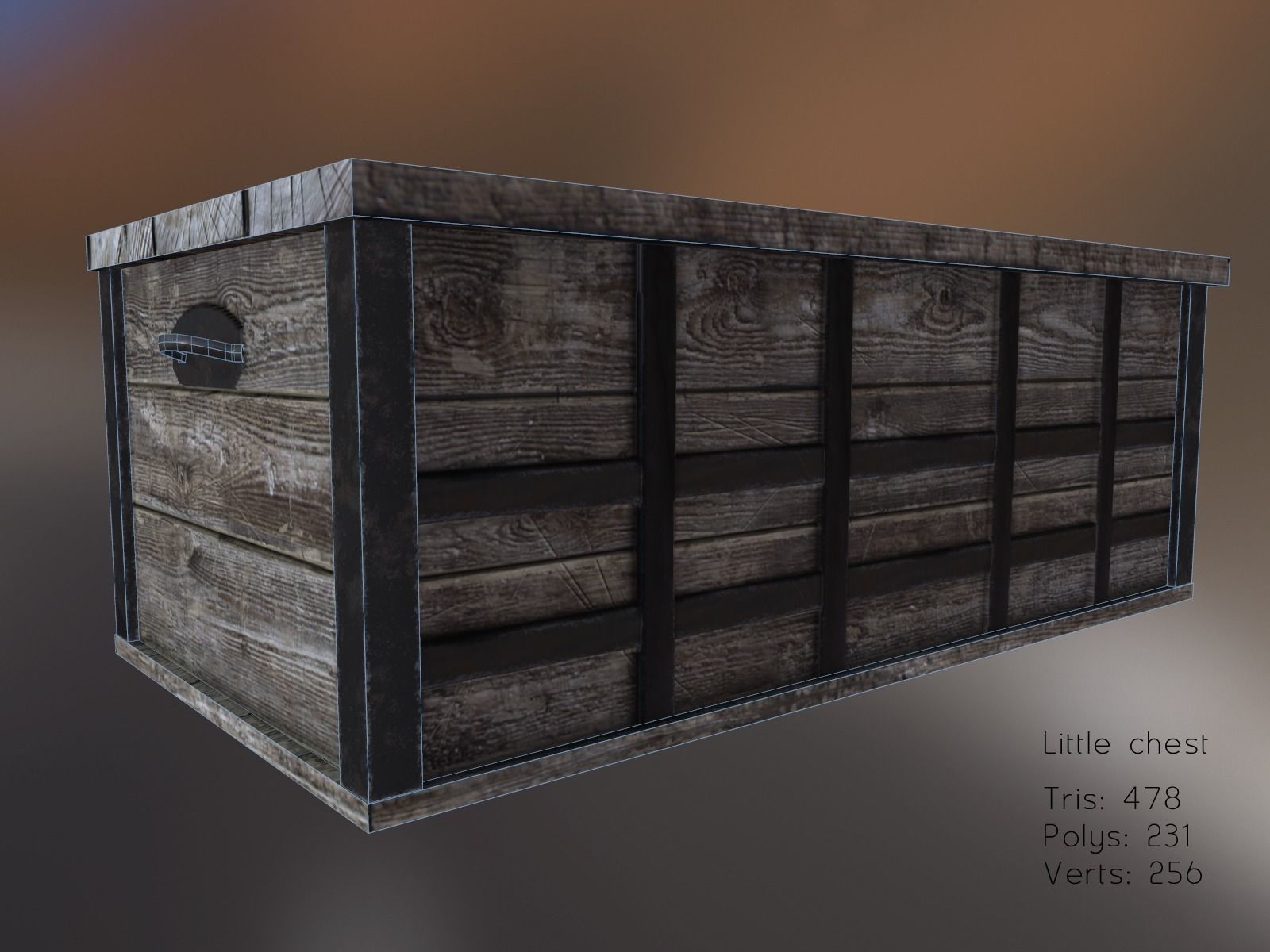 Medieval Props Set Low-poly 3D model_13