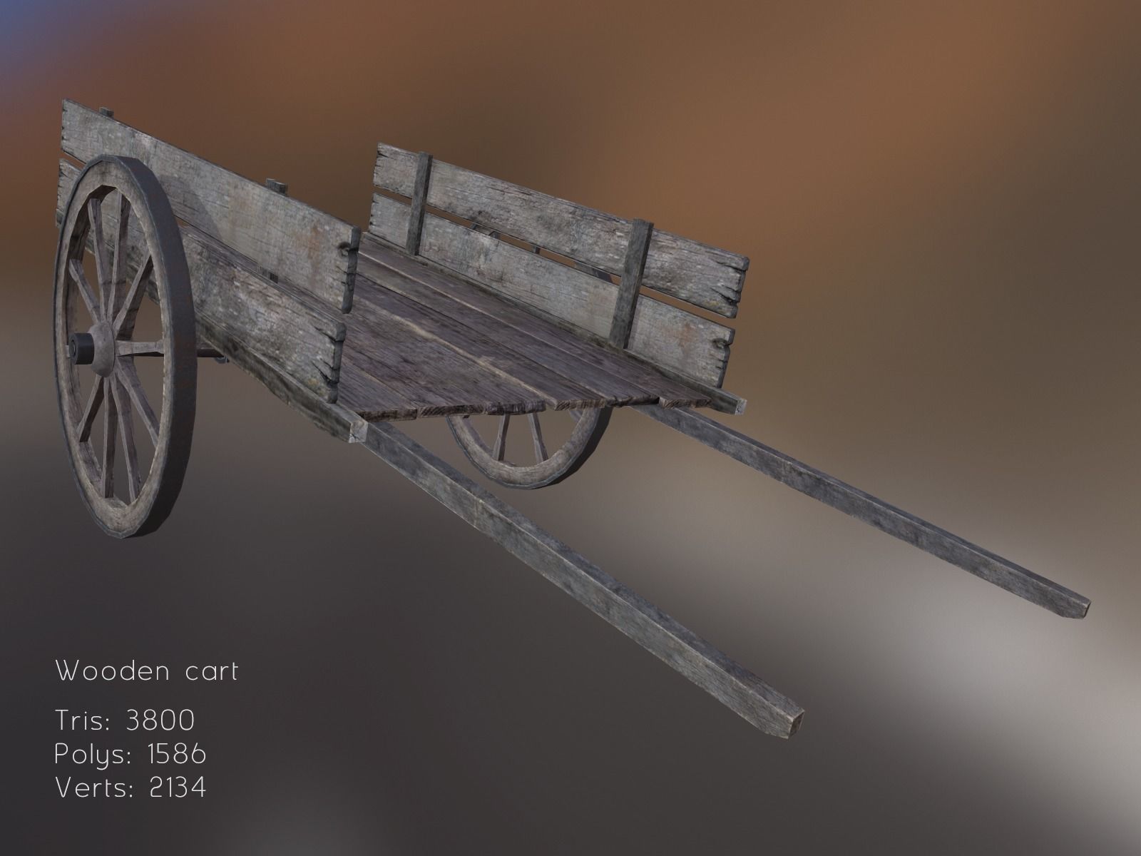 Medieval Props Set Low-poly 3D model_14
