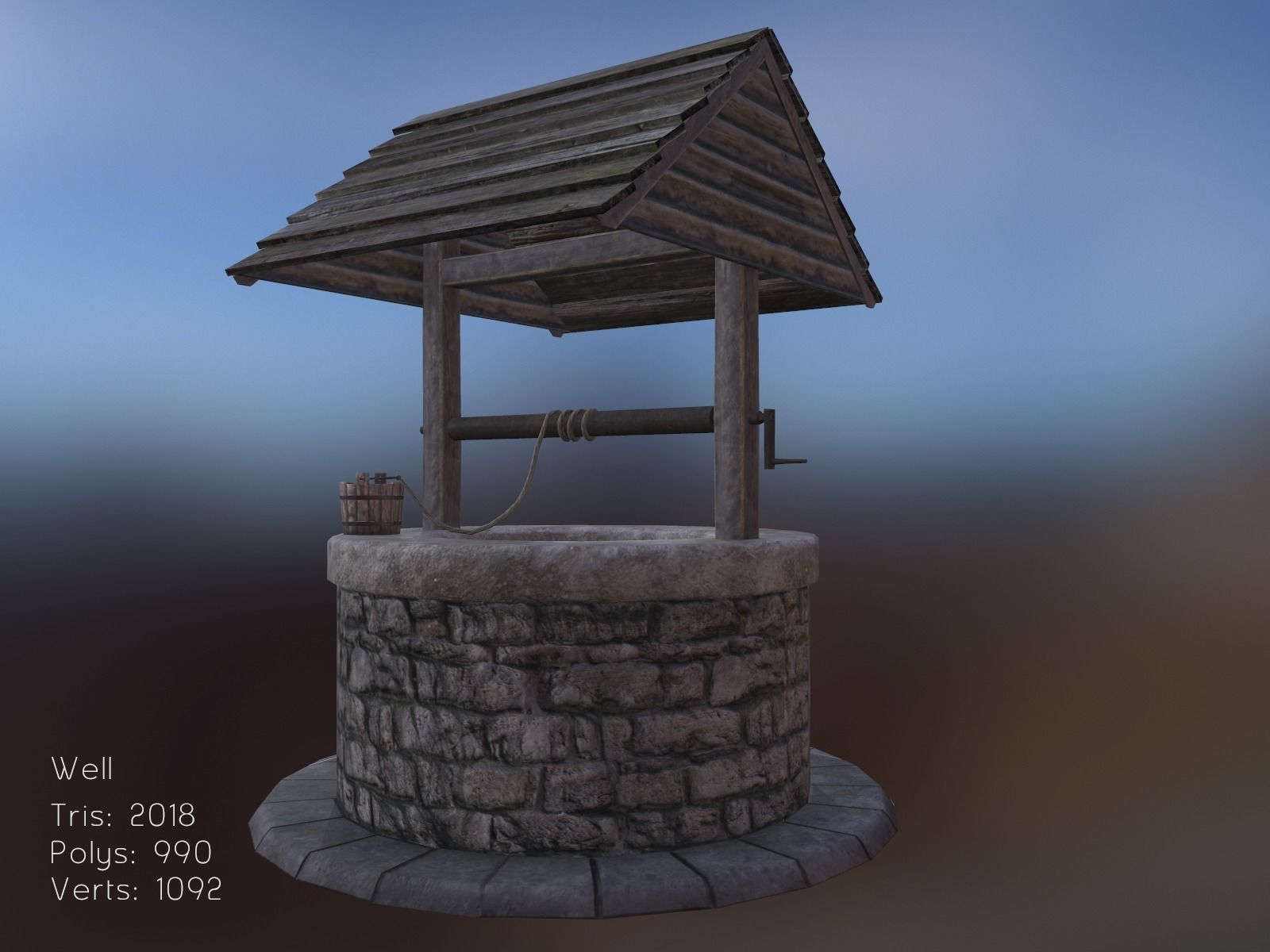 Medieval Props Set Low-poly 3D model_6